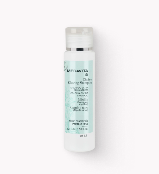 Шампунь живильний для блиску «Сяйво кольору»Medavita 55 мл